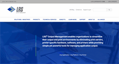 Desktop Screenshot of lrsoutputmanagement.com